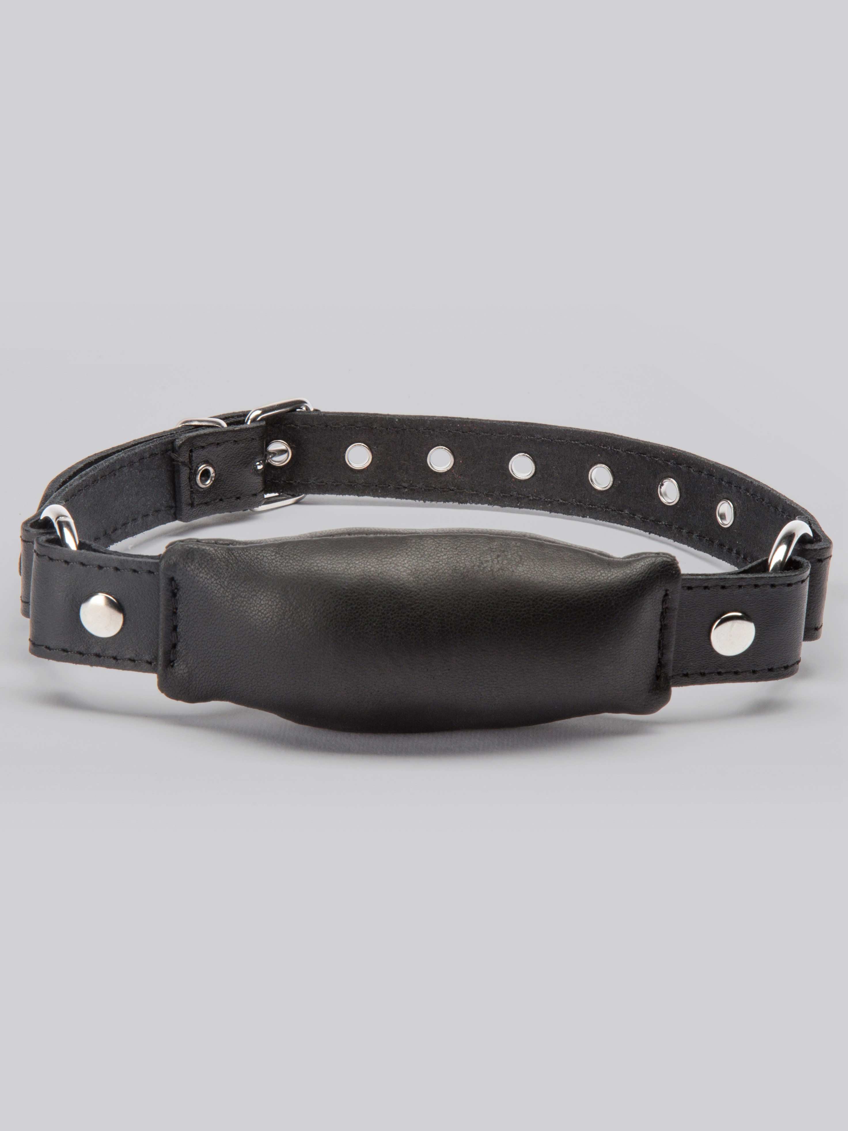 DOMINIX Deluxe Leather Bit Gag, Black, hi-res
