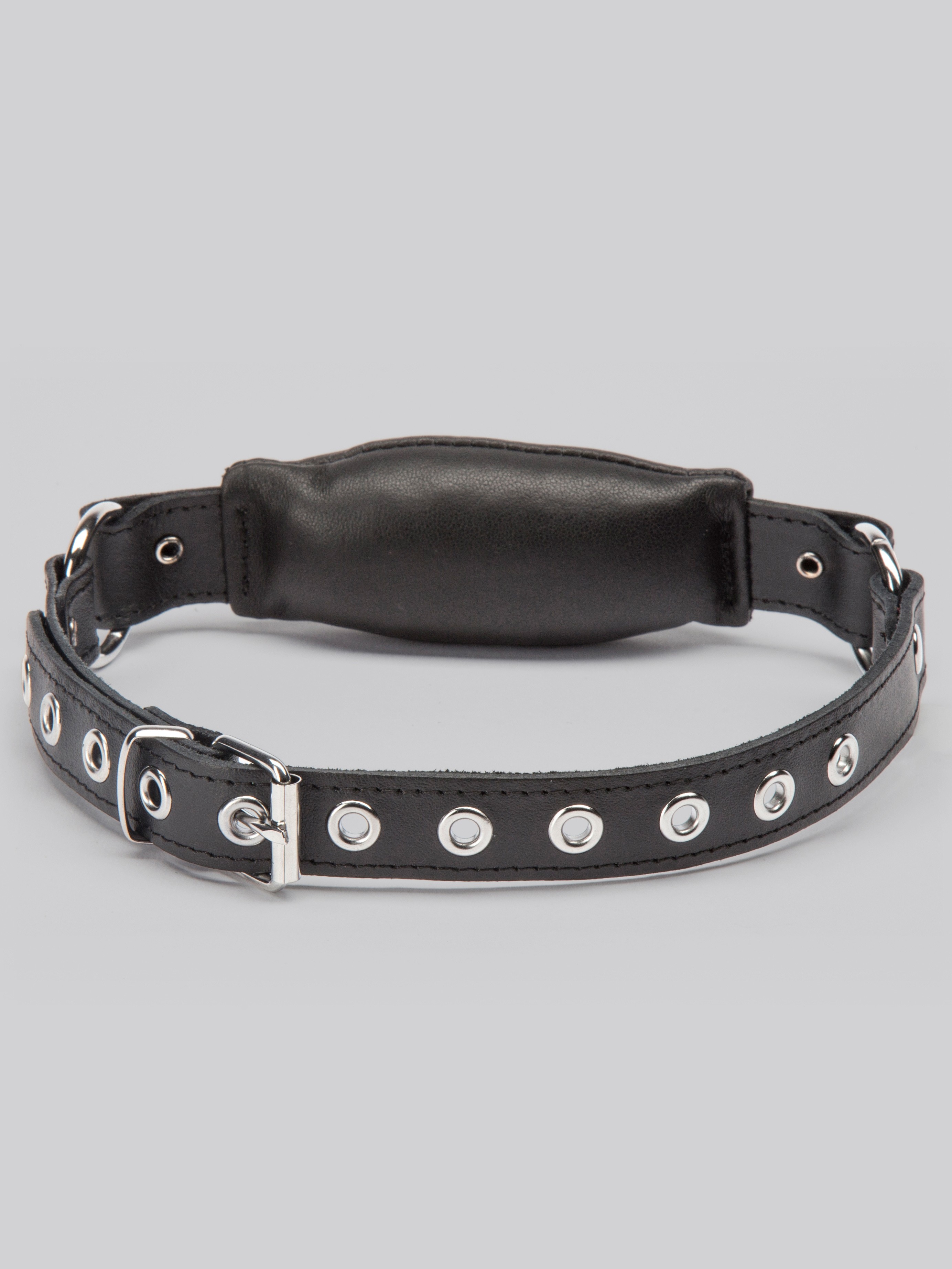 DOMINIX Deluxe Leather Bit Gag, Black, hi-res