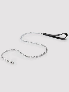 DOMINIX Deluxe Leather Handle Chain Lead