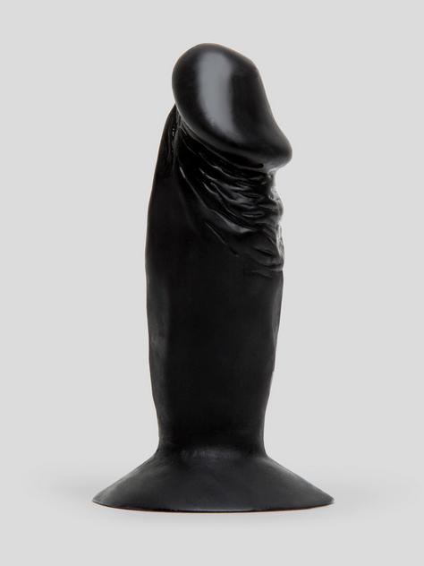 Realistic Penis Butt Plug with Suction Cup Base, Black, hi-res