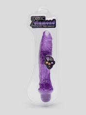 Exotic Diamond 10 Function Realistic Dildo Vibrator 9 Inch, Purple, hi-res