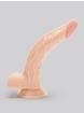Lifelike Lover Classic Curved Realistic Dildo 8 Inch, Flesh Pink, hi-res
