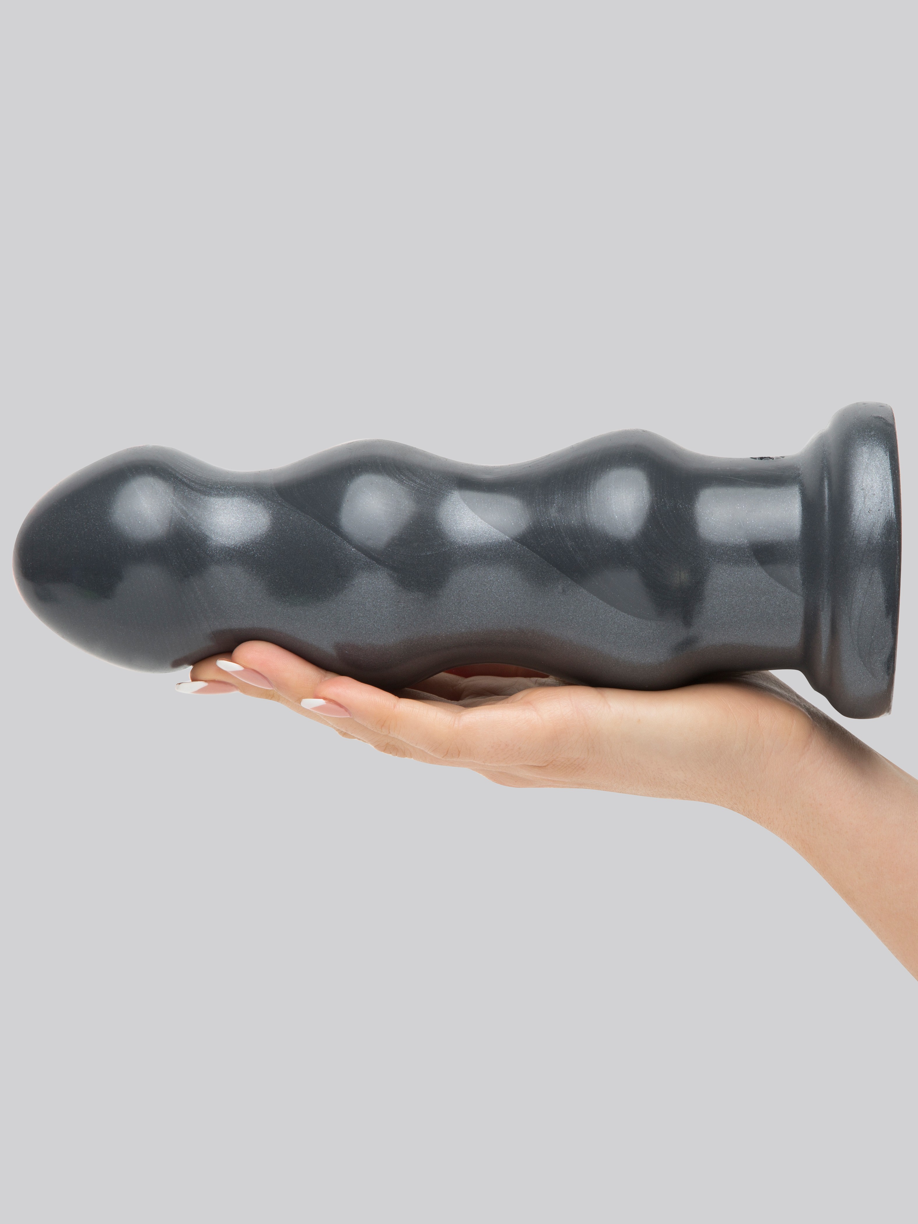 Doc Johnson American Bombshell Large B-10 Tango Butt Plug 9 Inch, Black, hi-res