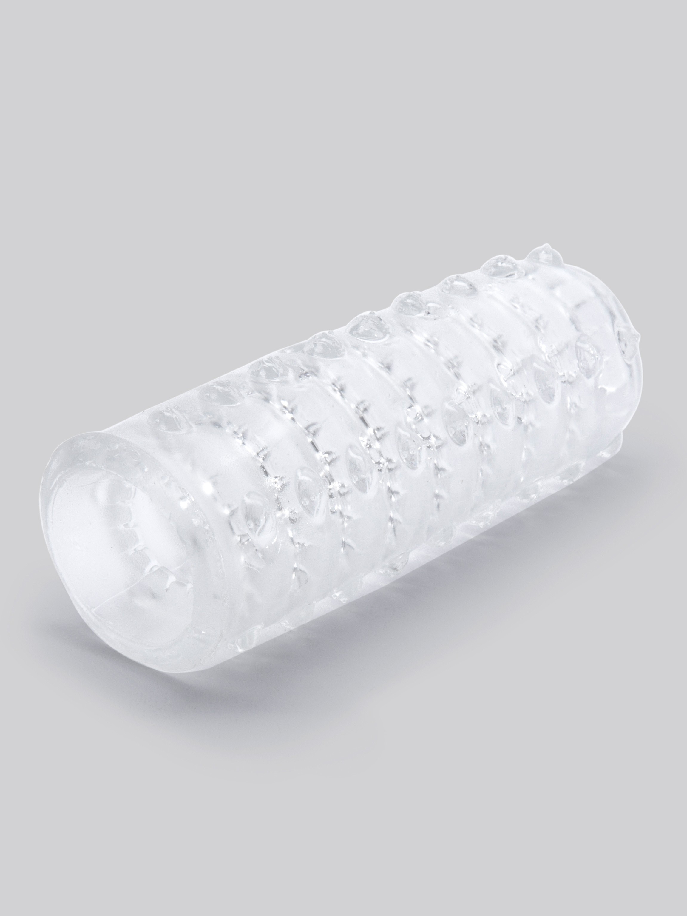 Lovehoney Ultimate Nodules Reversible Double Stroker, Clear, hi-res