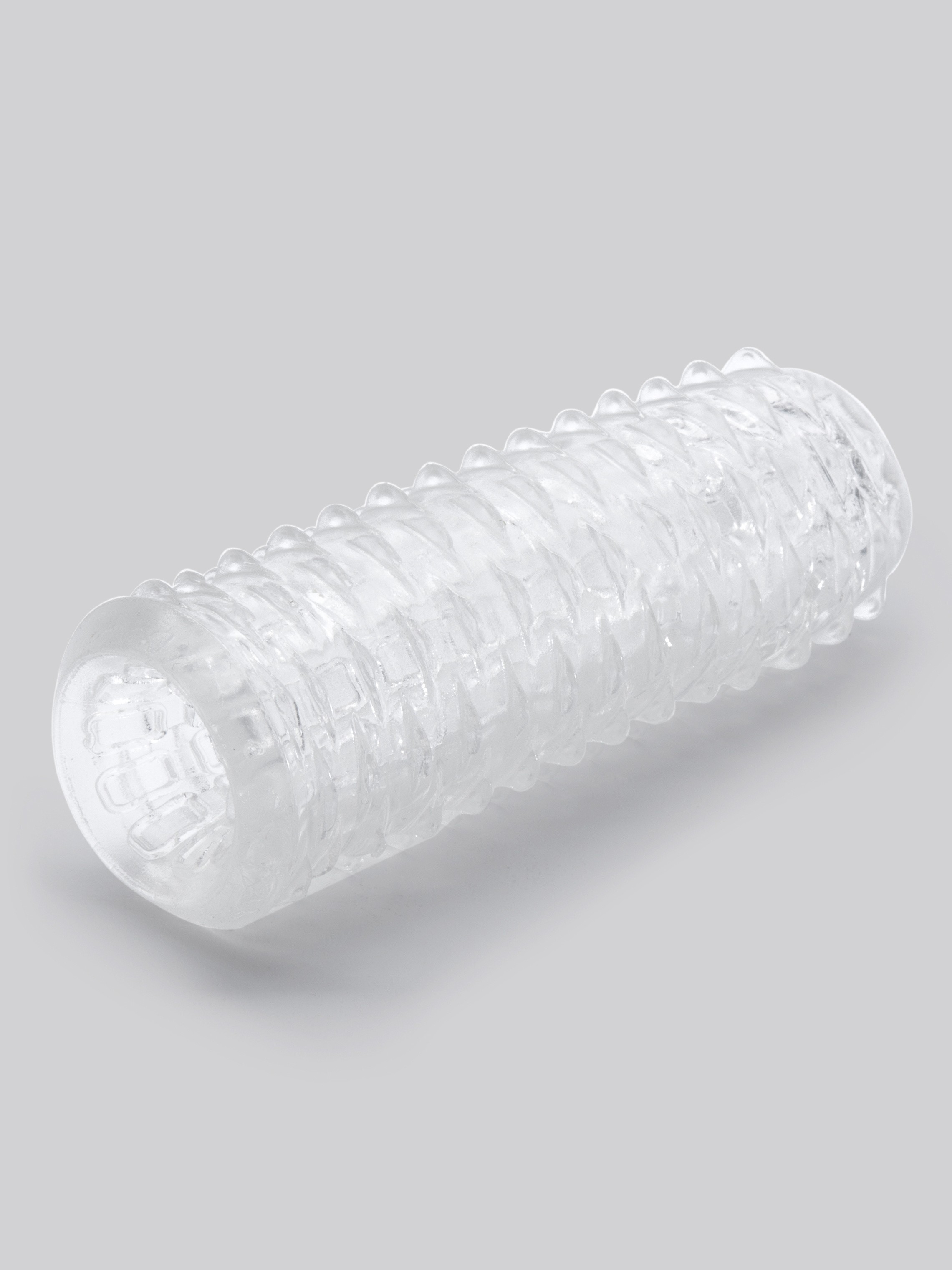 Lovehoney Extreme Ridges Reversible Double Stroker, Clear, hi-res