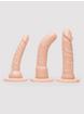 Unisex Strap-On Harness Kit with 3 Realistic Dildos, Flesh Pink, hi-res
