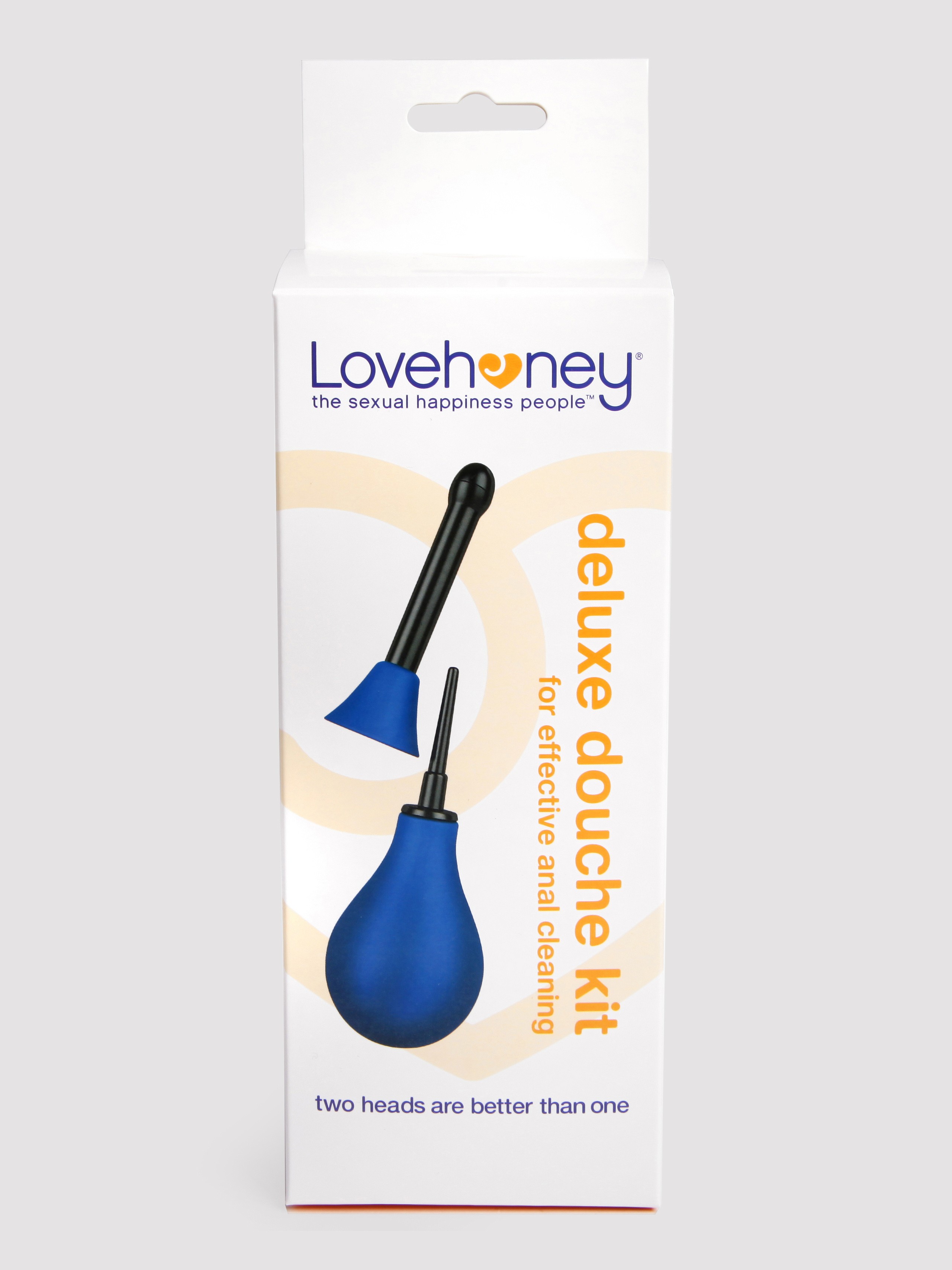 Lovehoney Deluxe Anal Douche Kit 200ml, Blue, hi-res