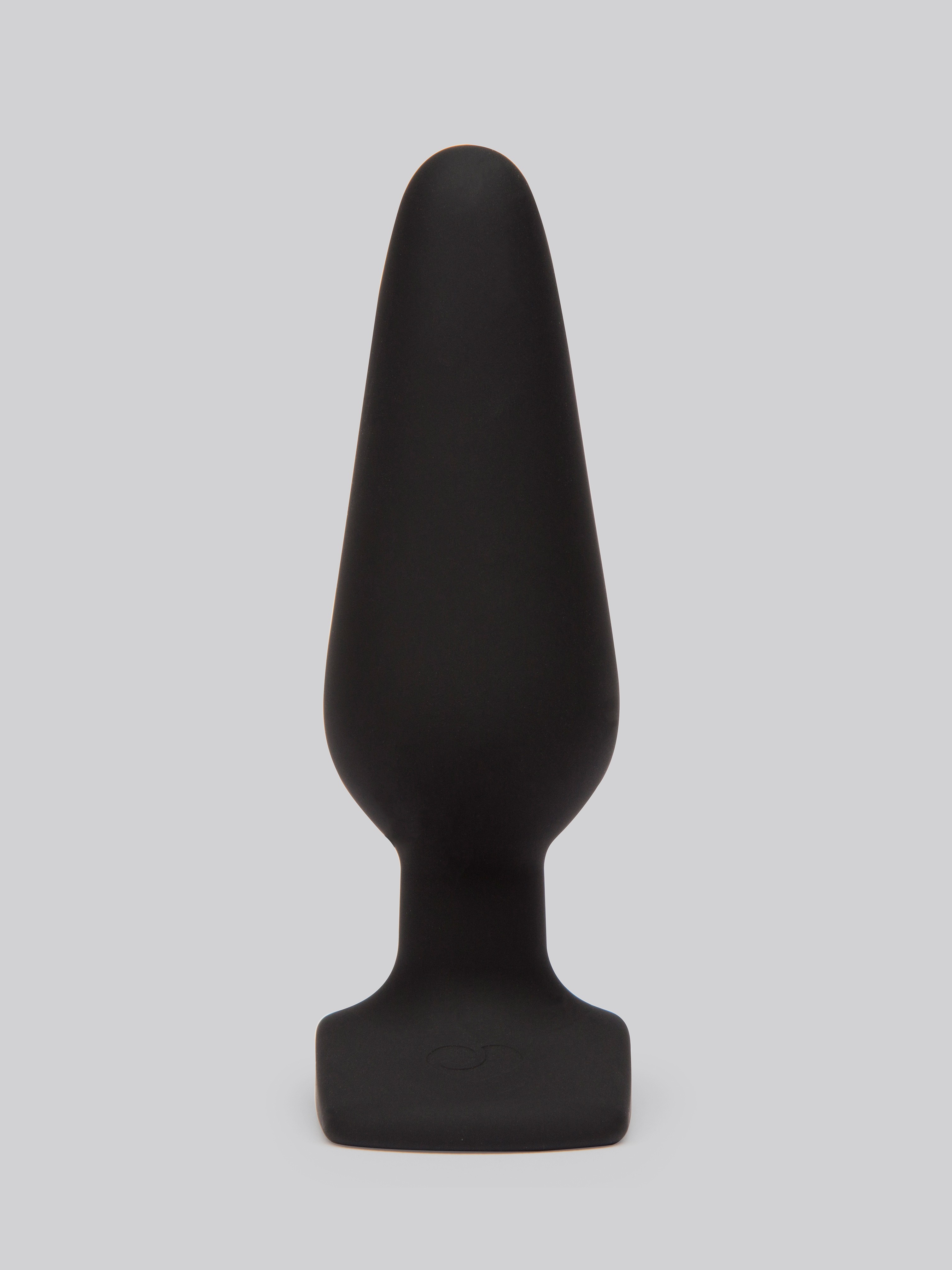 Lovehoney Classic Silicone Medium Butt Plug, Black, hi-res