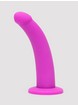 Lovehoney Curved Silicone Suction Cup Dildo 7 Inch, Purple, hi-res