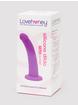 Lovehoney Curved Silicone Suction Cup Dildo 7 Inch, Purple, hi-res