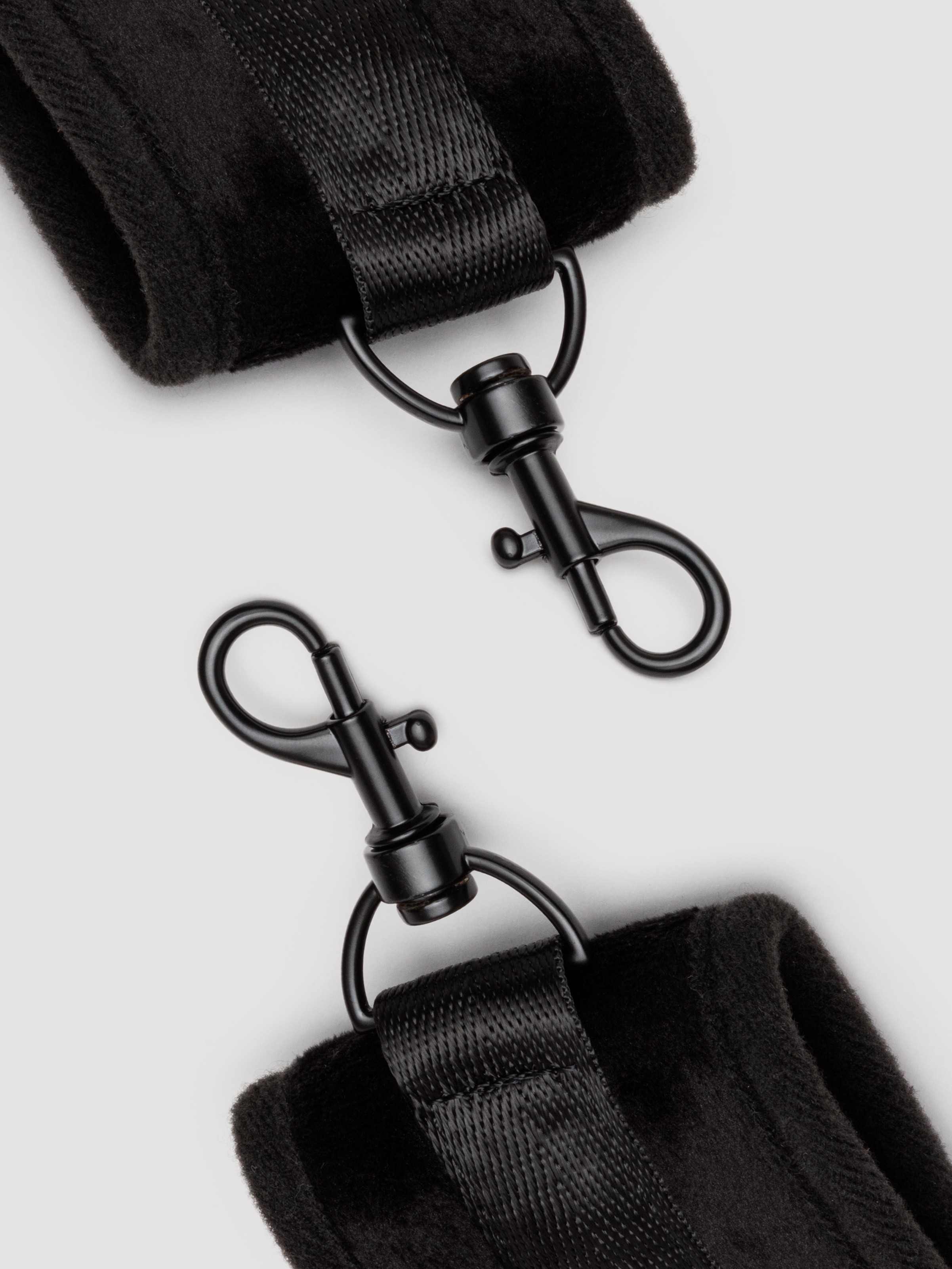 Bondage Boutique Soft Handcuffs, Black, hi-res