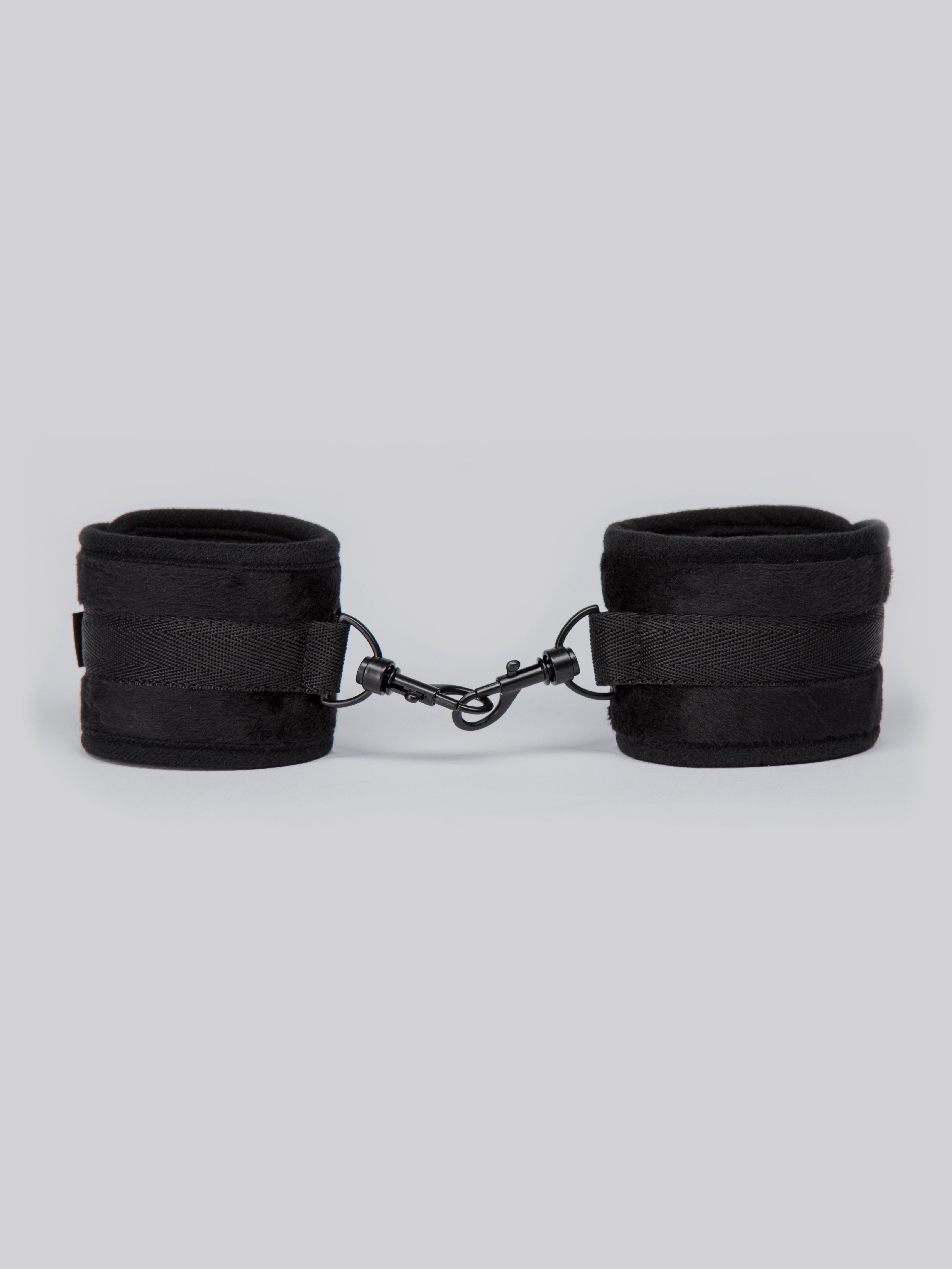 Bondage Boutique Soft Ankle Cuffs, Black, hi-res