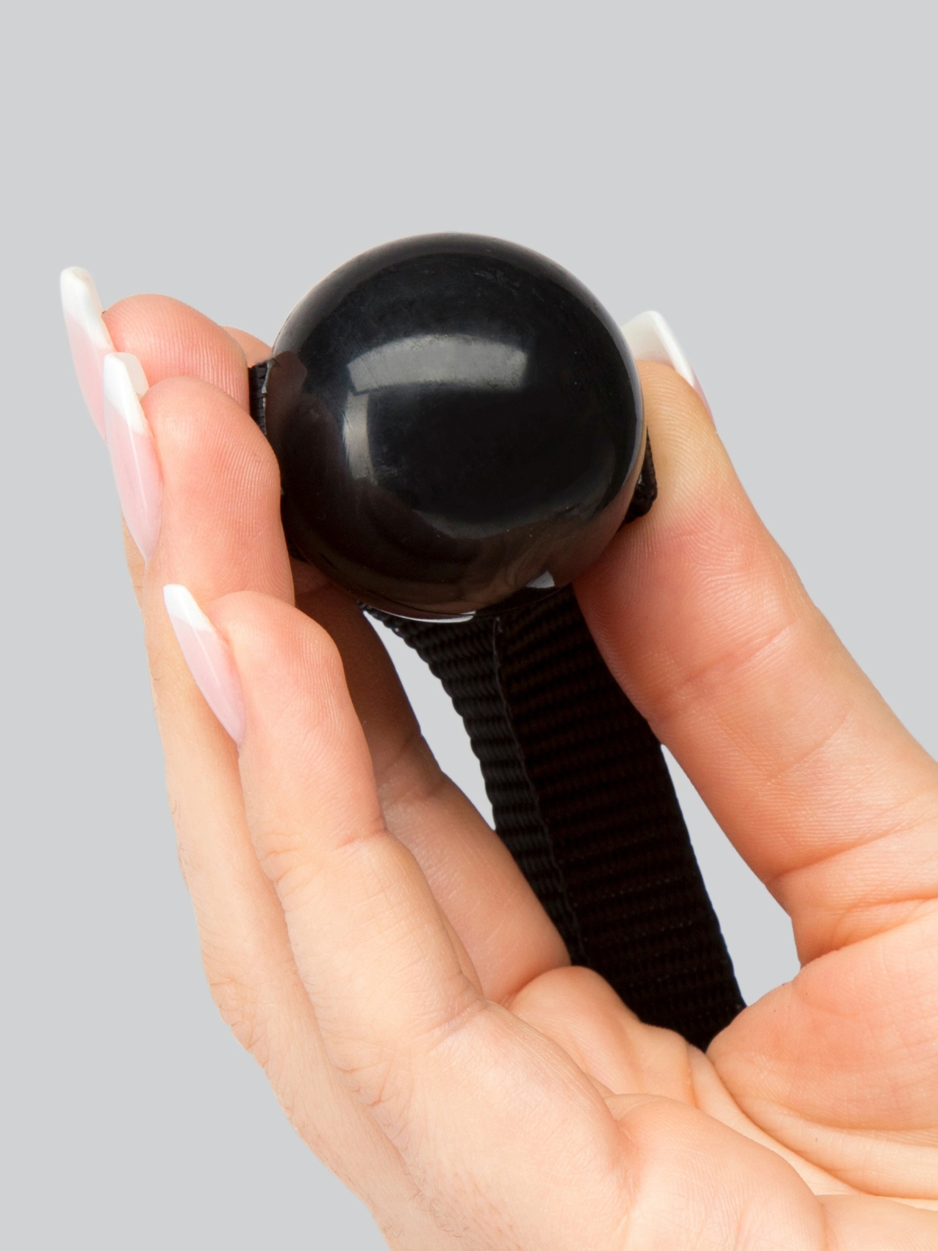 Bondage Boutique Beginners Small Ball Gag, Black, hi-res