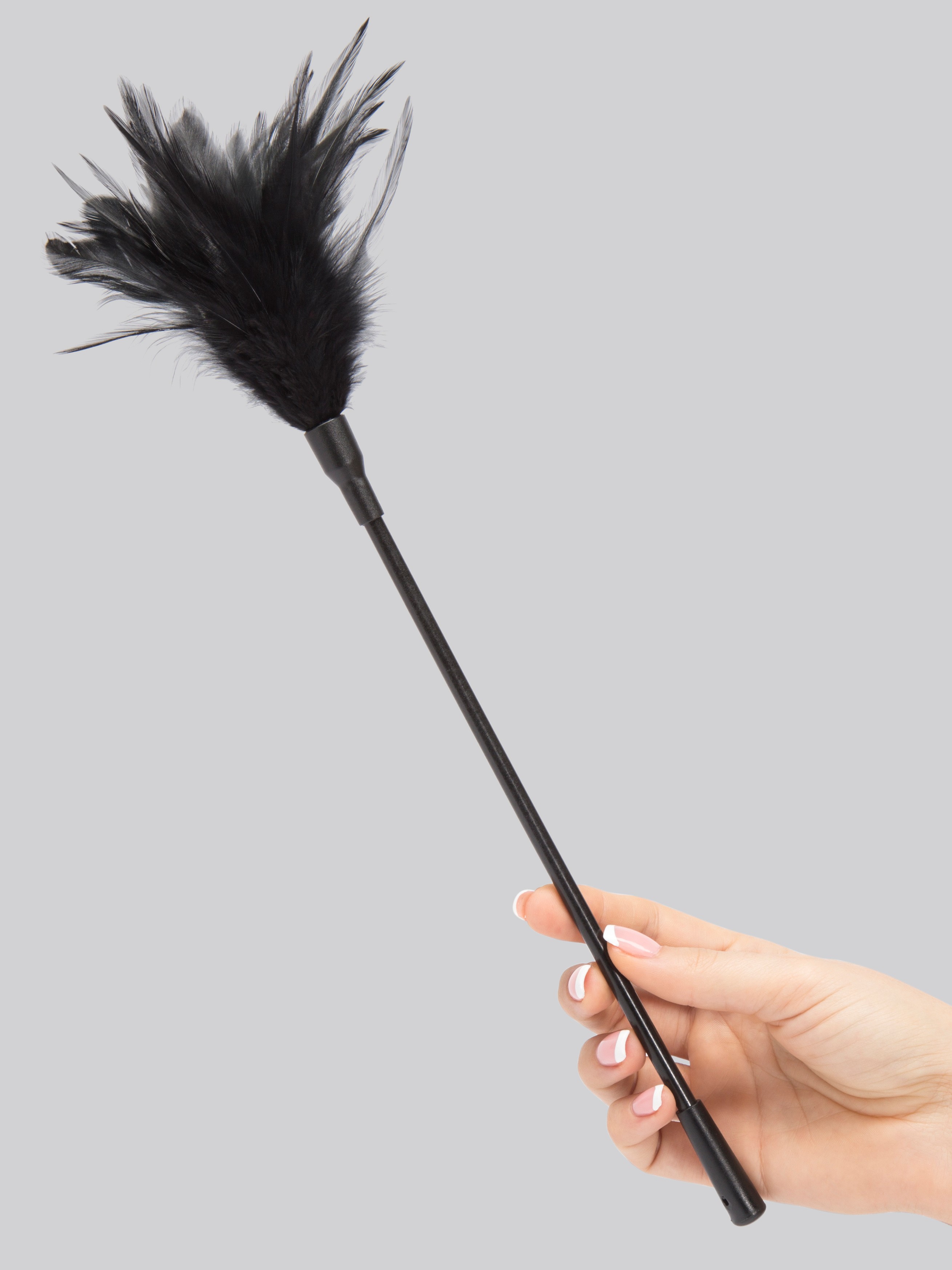 Bondage Boutique Tickled Kink Feather Tickler, Black, hi-res