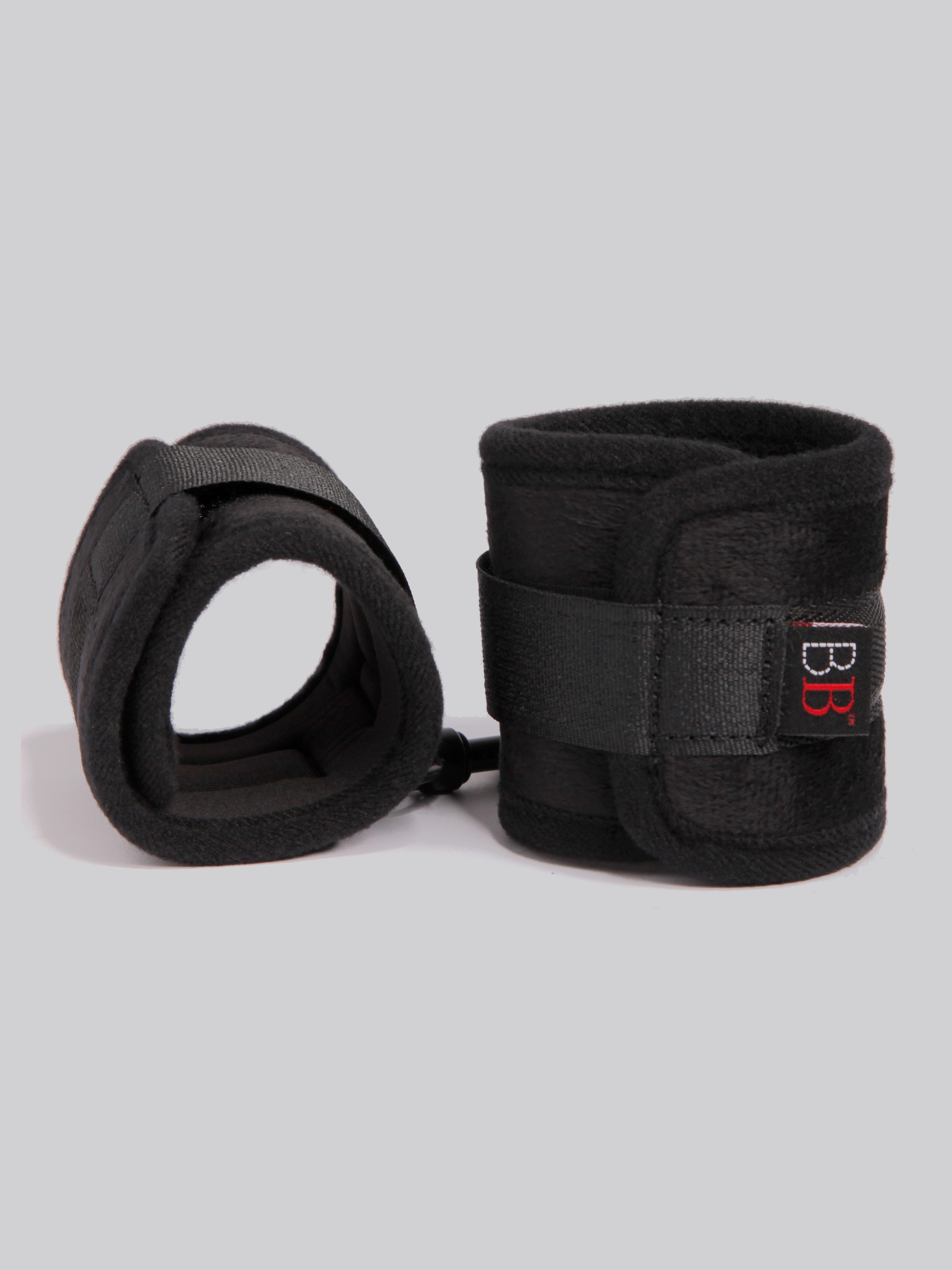 Bondage Boutique Temptation Soft Bondage Kit (2 Piece), Black, hi-res