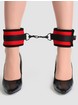 Bondage Boutique Soft Ankle Cuffs, Red, hi-res