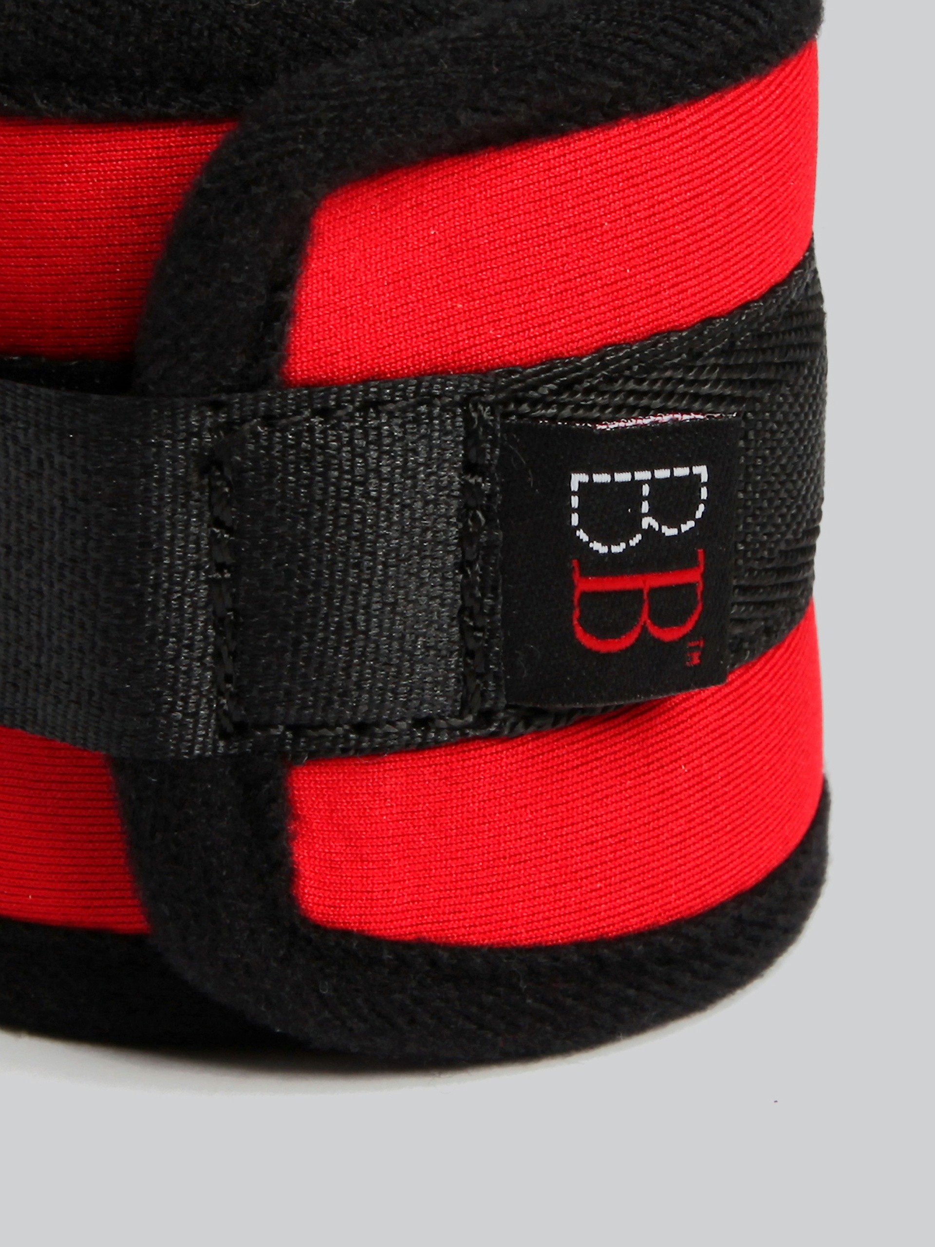 Bondage Boutique Soft Ankle Cuffs, Red, hi-res