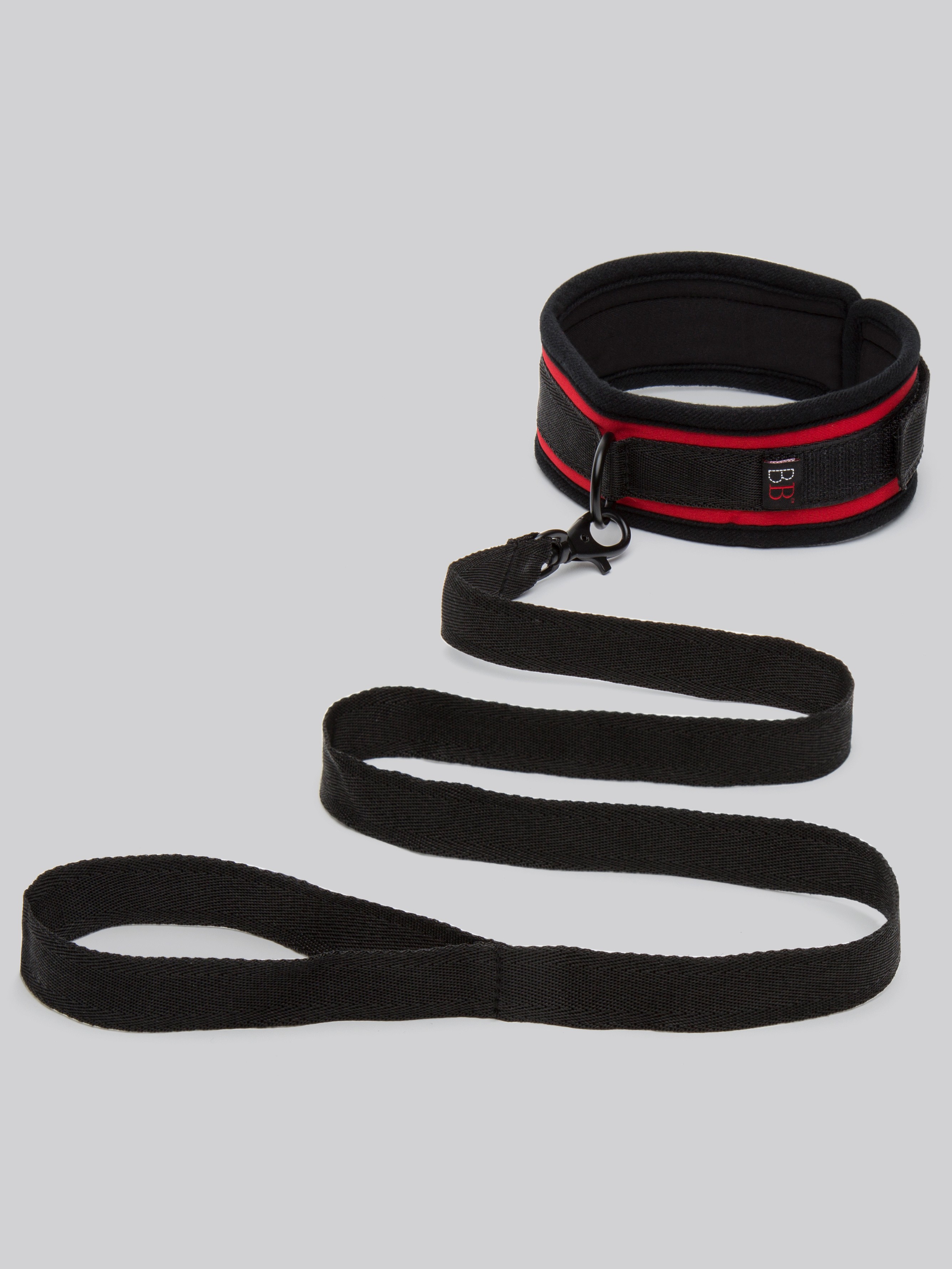 Bondage Boutique Soft Collar and Lead - Red