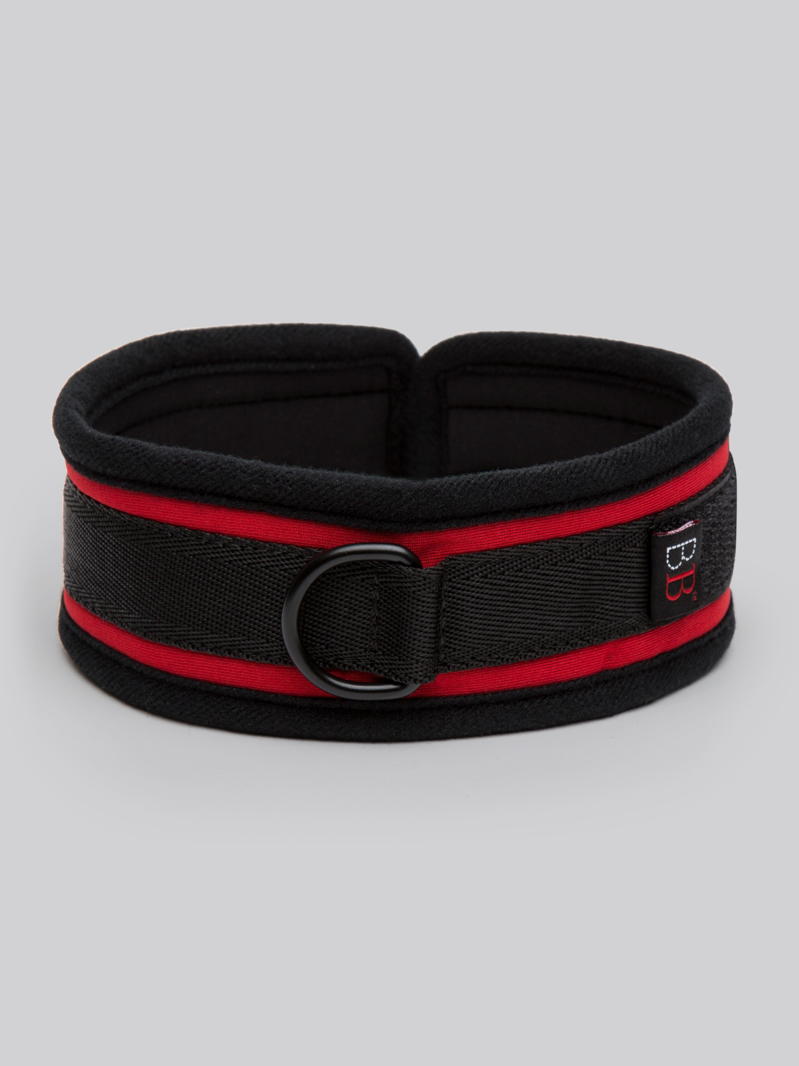 Bondage Boutique Soft Collar and Lead, Red, hi-res