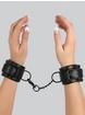 Bondage Boutique Faux Leather Wrist Cuffs, Black, hi-res