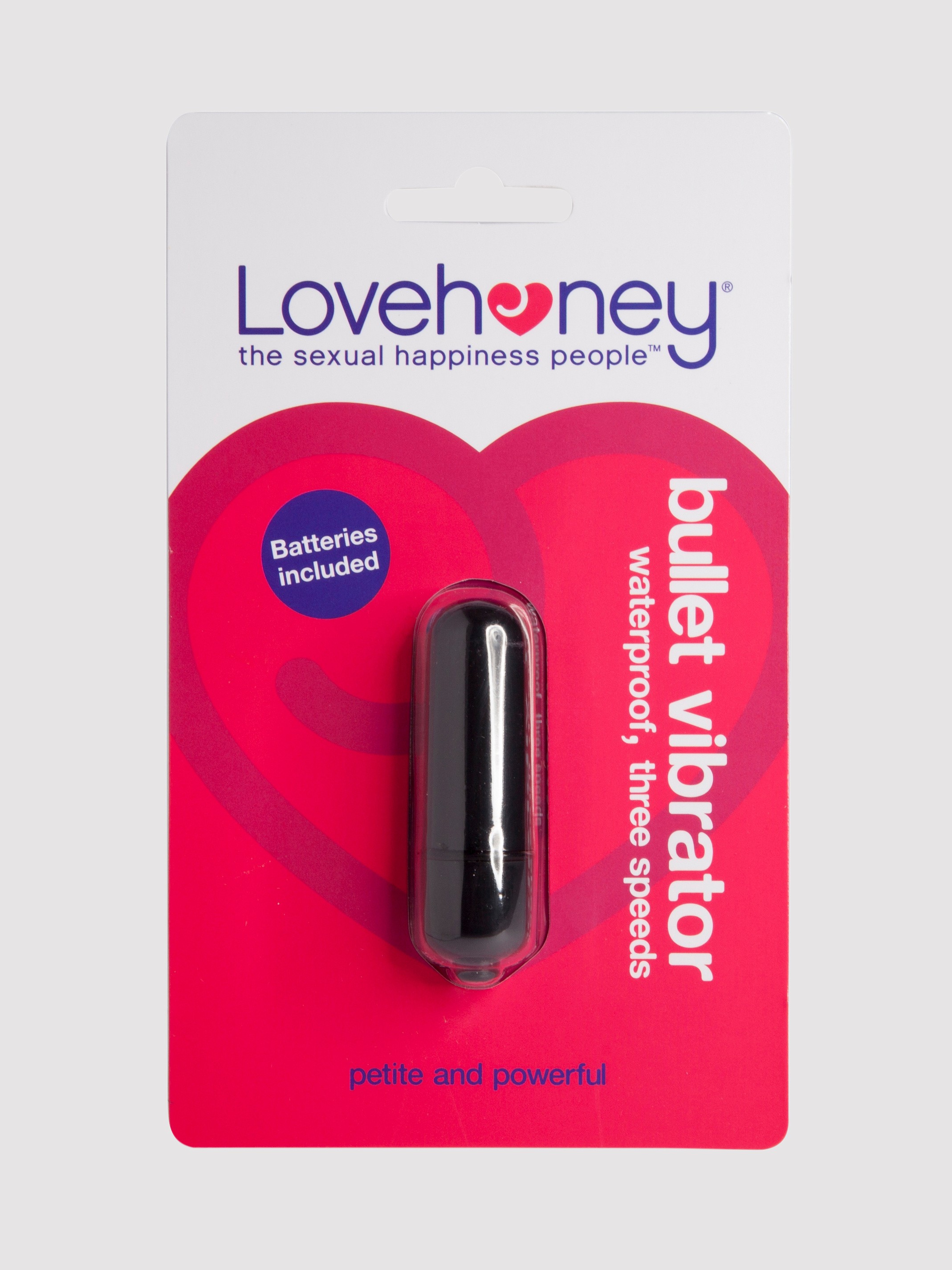 Lovehoney Love Missile 3 Speed Bullet Vibrator, Black, hi-res