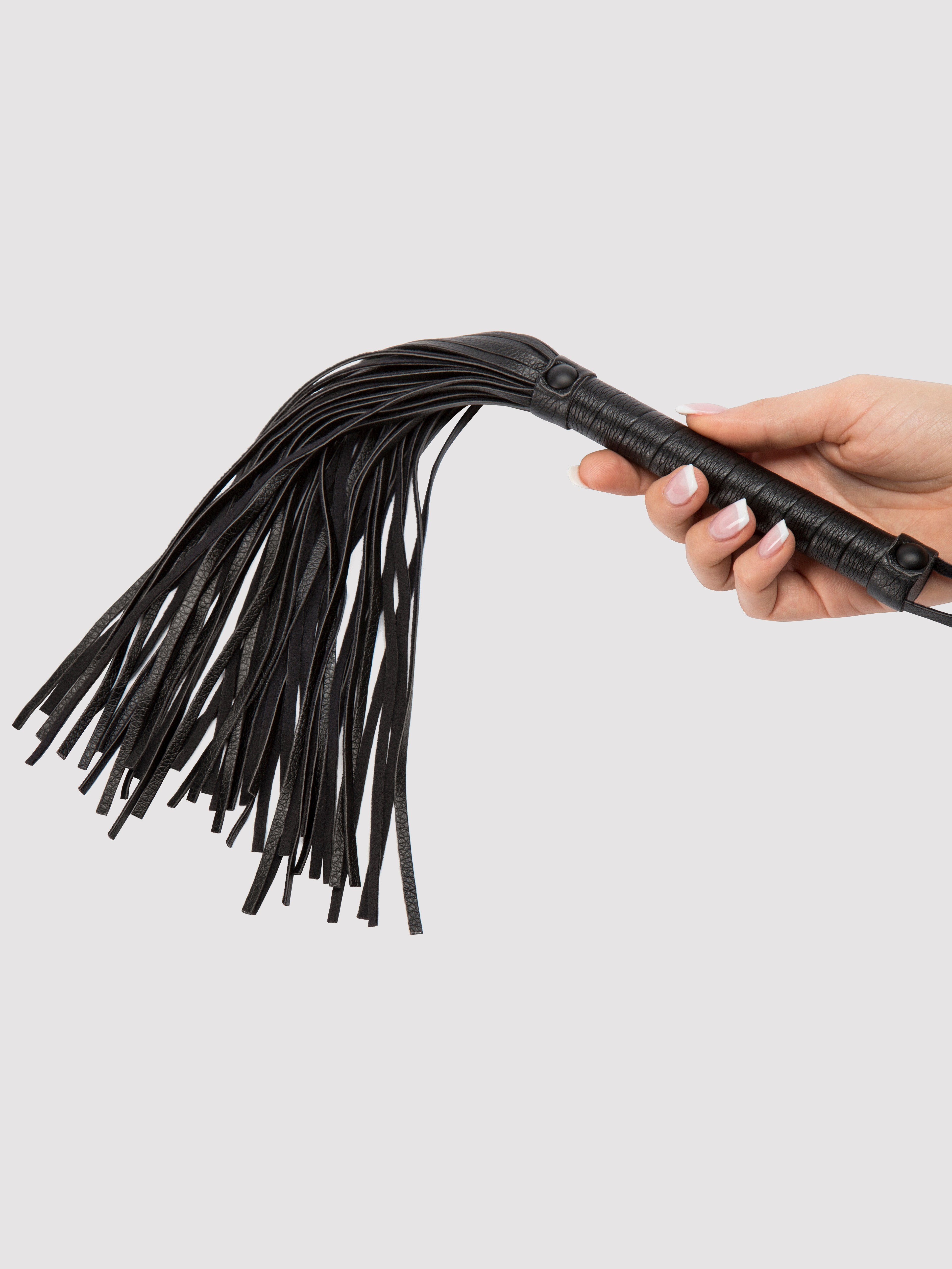 Bondage Boutique Faux Leather Flogger, Black, hi-res