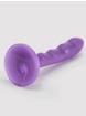 Tantus Charmer Silicone G-Spot and P-Spot Dildo 6 Inch, Purple, hi-res