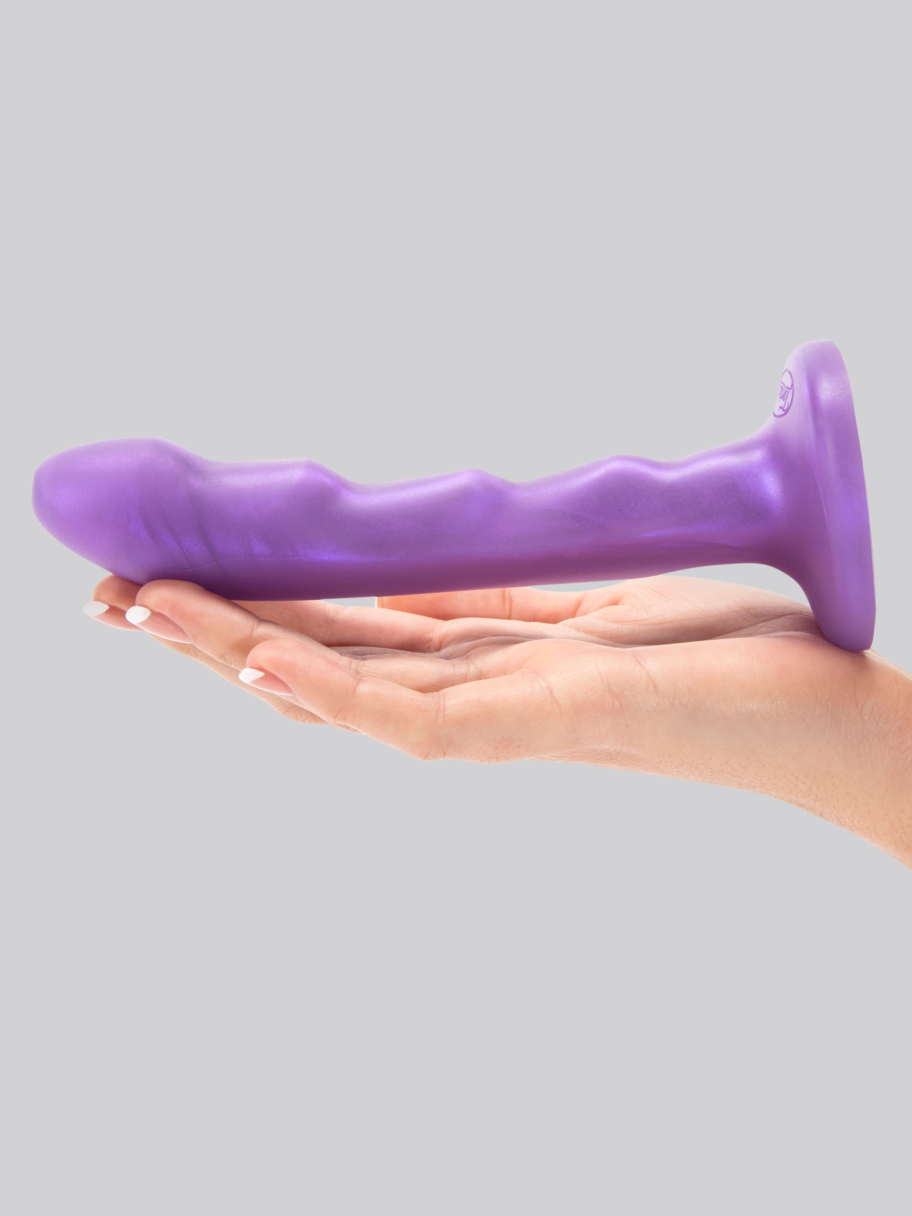 Tantus Charmer Silicone G-Spot and P-Spot Dildo 6 Inch, Purple, hi-res