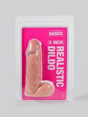 BASICS Realistic Dildo 5 Inch, Flesh Pink, hi-res