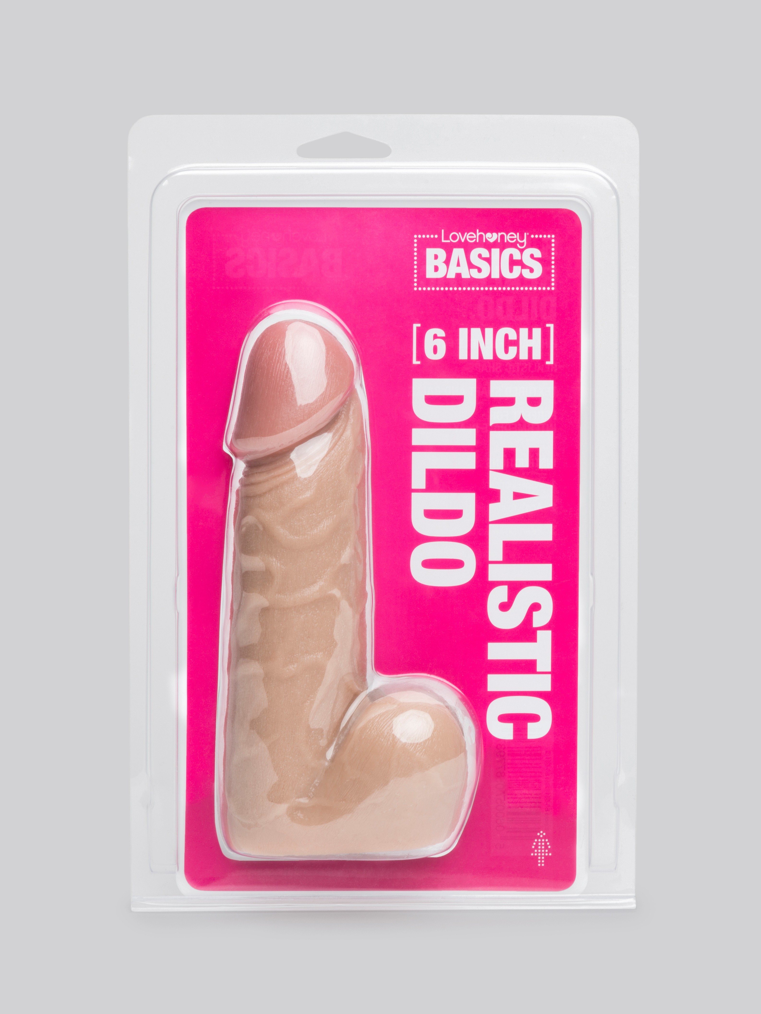 BASICS Realistic Dildo 6 Inch, Flesh Pink, hi-res