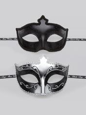 Fifty Shades of Grey Masks On Masquerade Mask (Twin Pack), Silver, hi-res