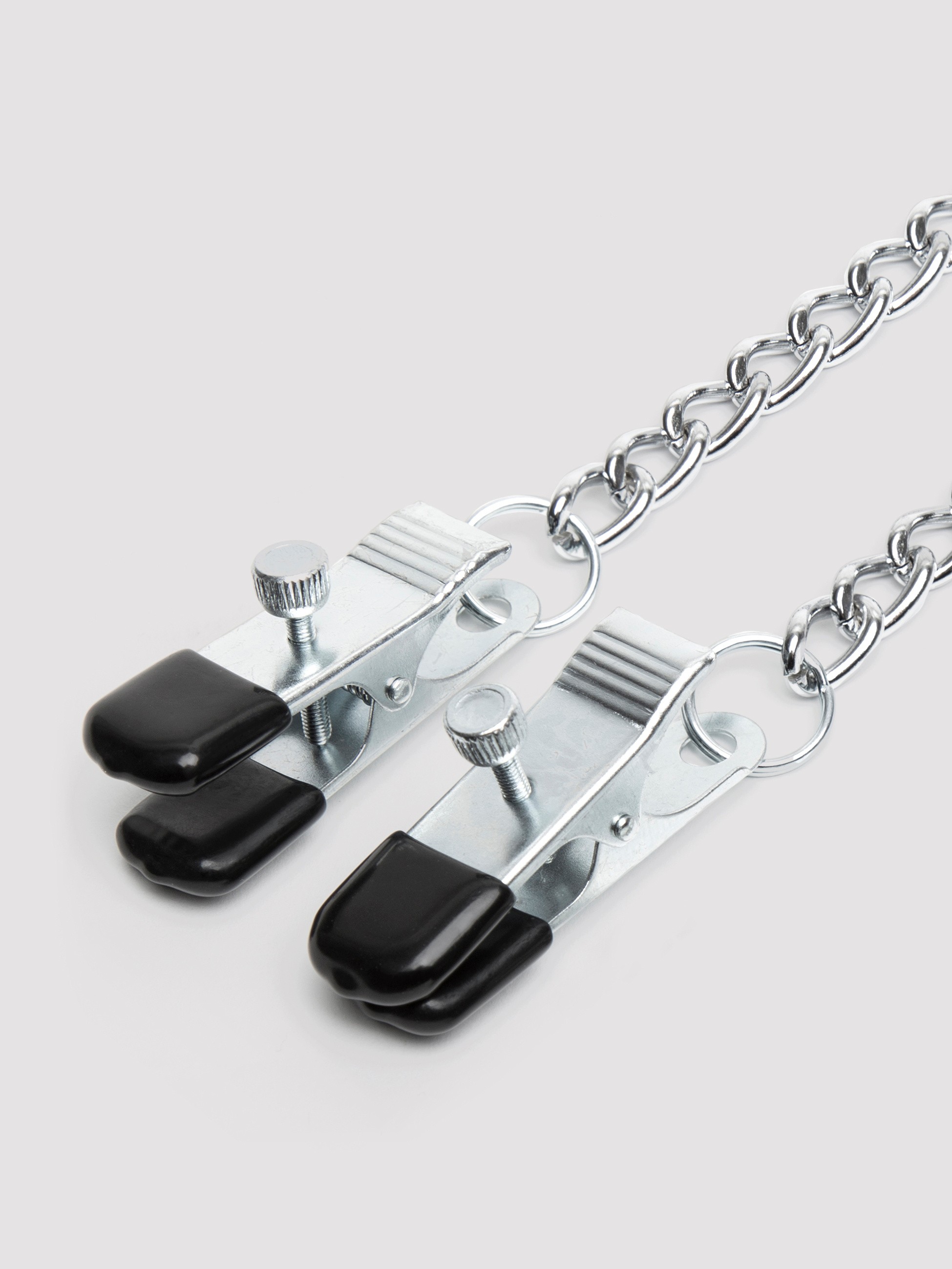 DOMINIX Deluxe Adjustable Labia and Nipple Clamps, Silver, hi-res