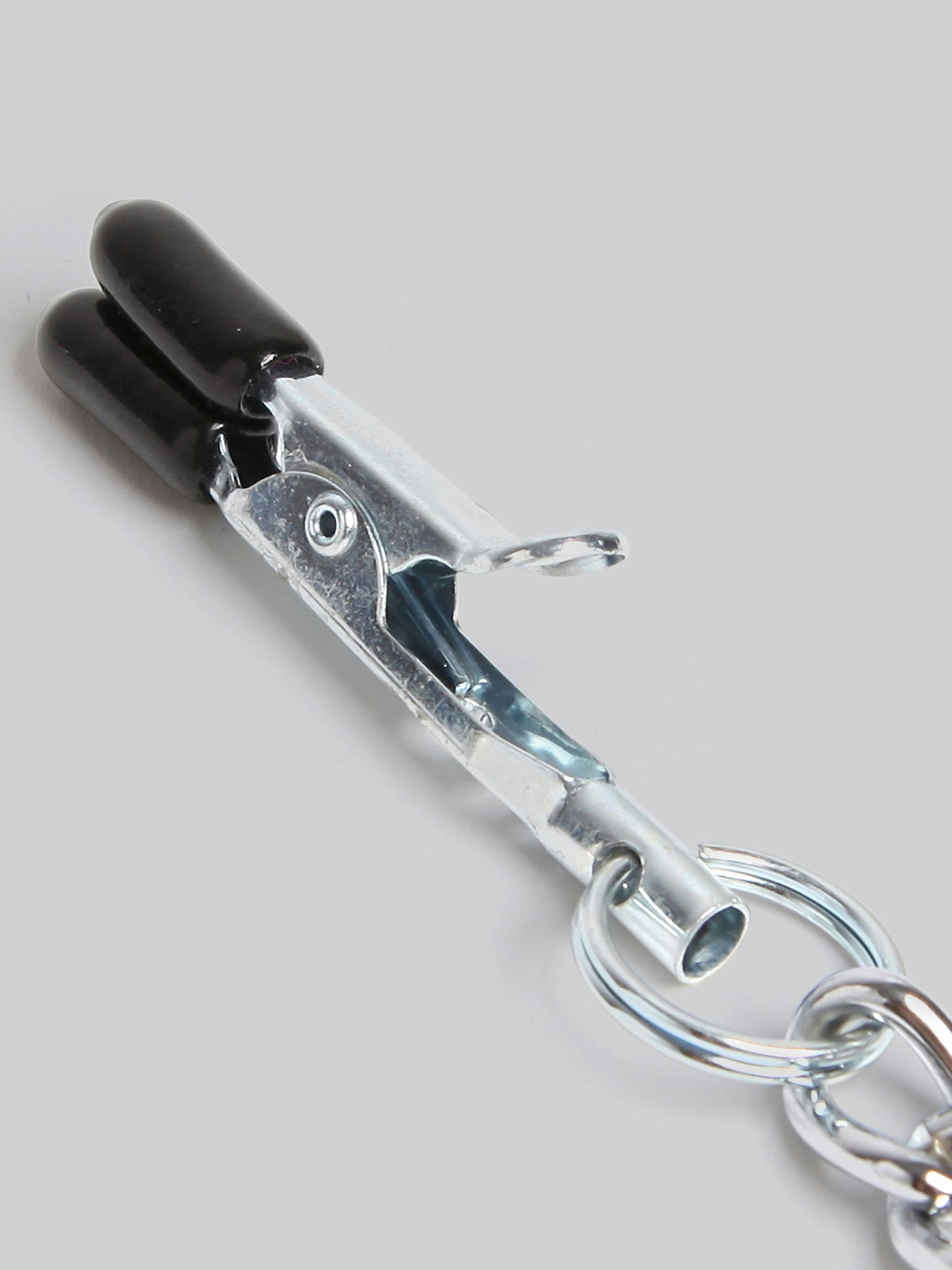 DOMINIX Deluxe Advanced Nipple Clamps with Cock Ring, Black, hi-res