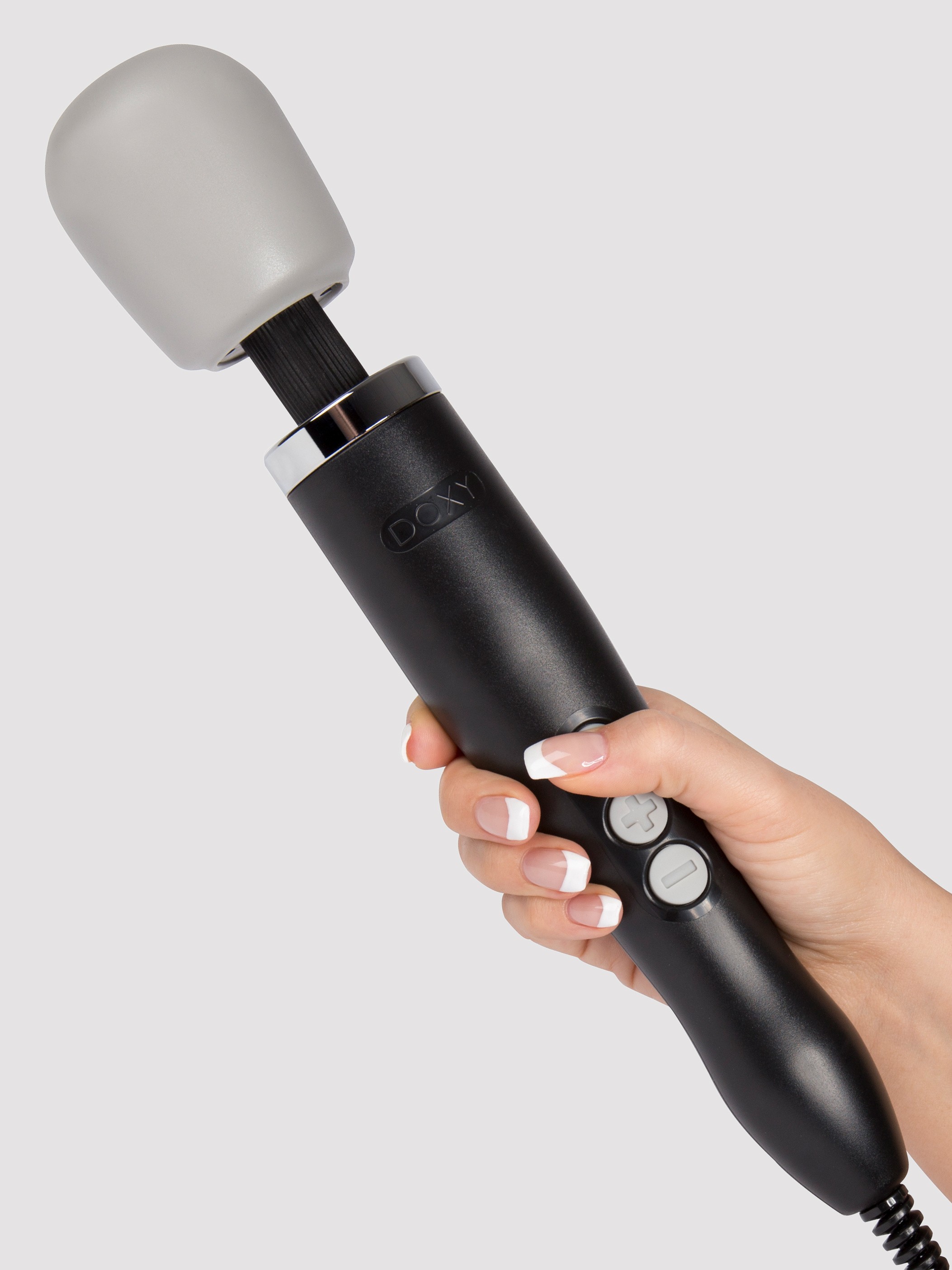 Doxy Extra Powerful Wand Massager , Black, hi-res