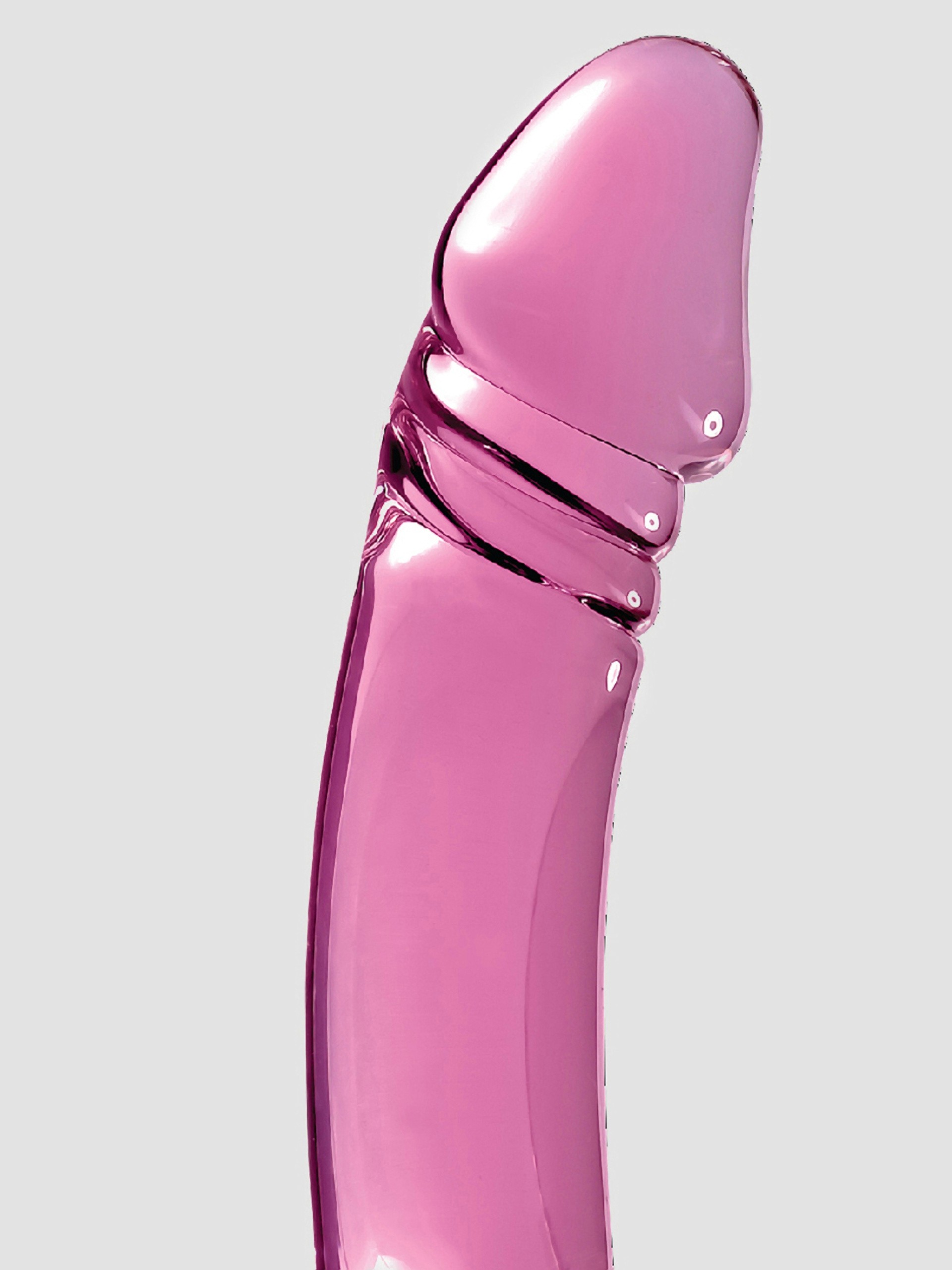 Icicles No 57 Realistic Double Ended Glass Dildo, Pink, hi-res