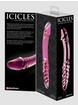 Icicles No 57 Realistic Double Ended Glass Dildo, Pink, hi-res
