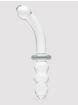Lovehoney Ribbed G-Spot Sensual Glass Dildo, Clear, hi-res