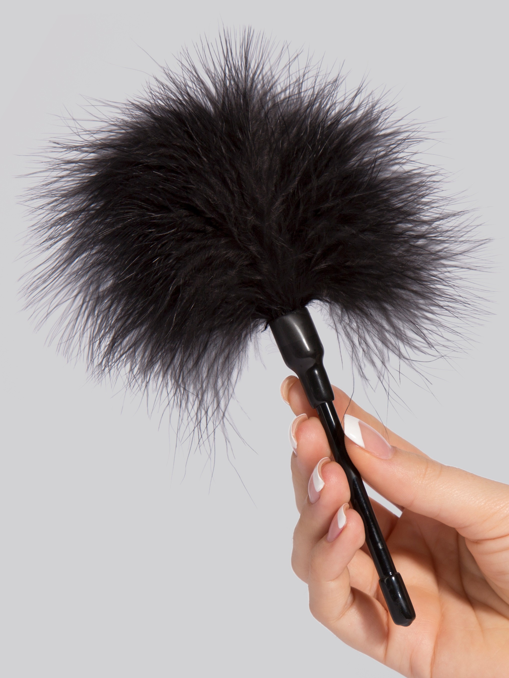 Lovehoney Oh! Feather Tickler, Black, hi-res