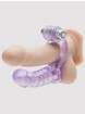 Double Diver Vibrating Double Penetration Cock Ring, Purple, hi-res
