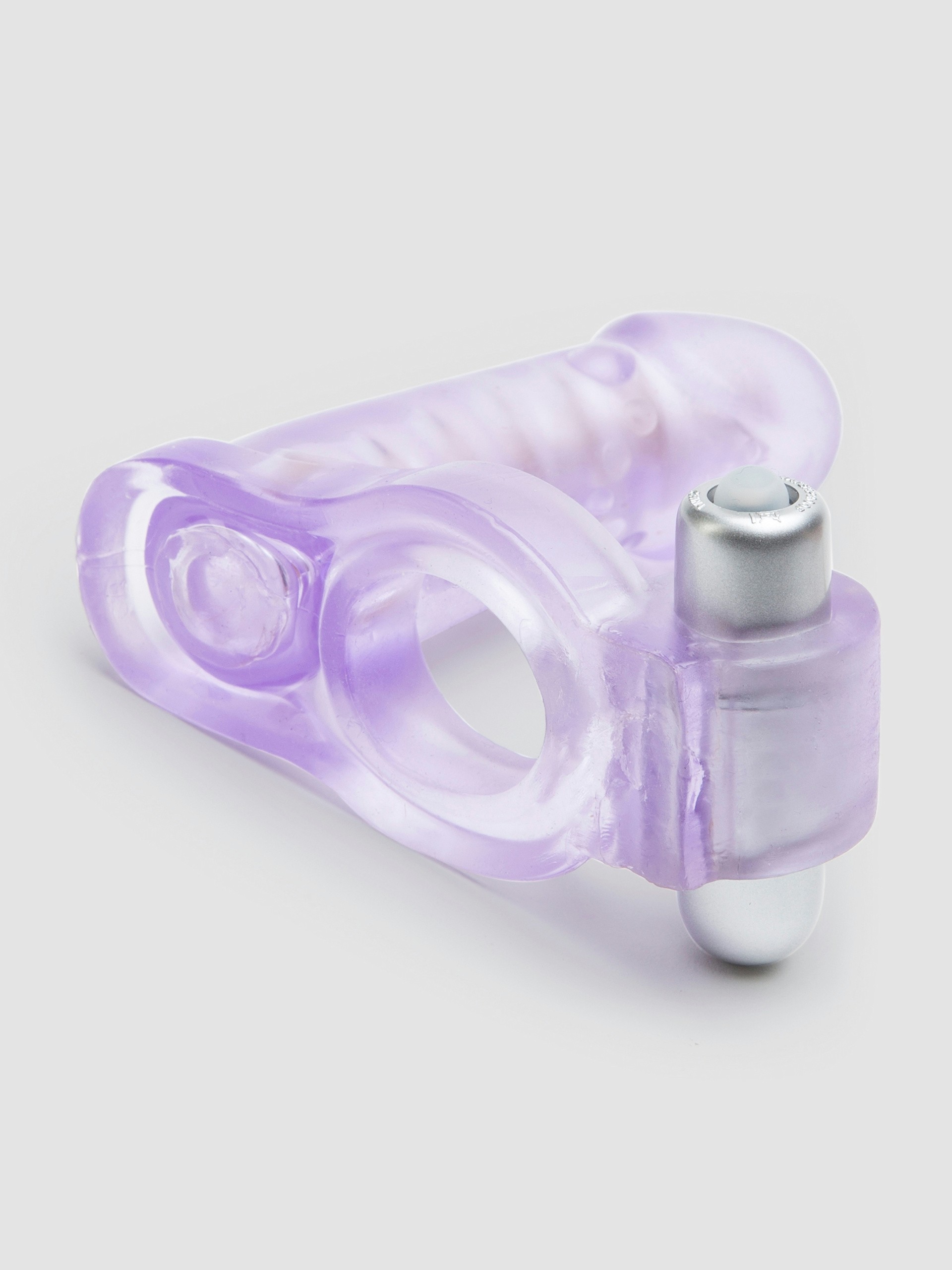 Double Diver Vibrating Double Penetration Cock Ring, Purple, hi-res