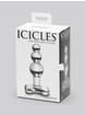 Icicles No 47 Beaded Glass Butt Plug with T-Bar Base, Clear, hi-res