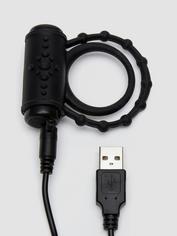 Anillo Vibrador para Pene Recargable USB Supersex de Tracey Cox, Negro , hi-res
