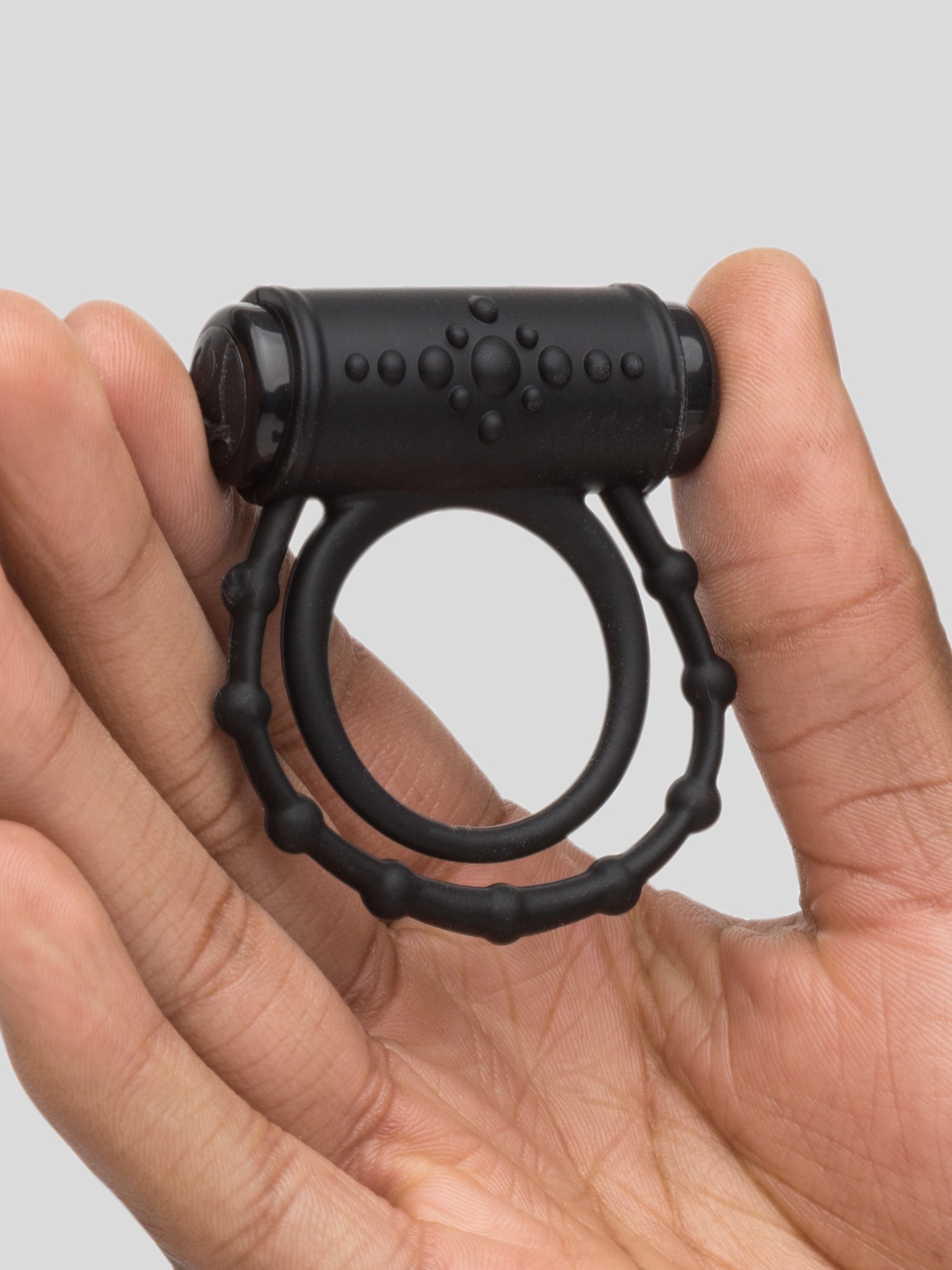 Tracey Cox Supersex Rechargeable Vibrating Love Ring, Black, hi-res