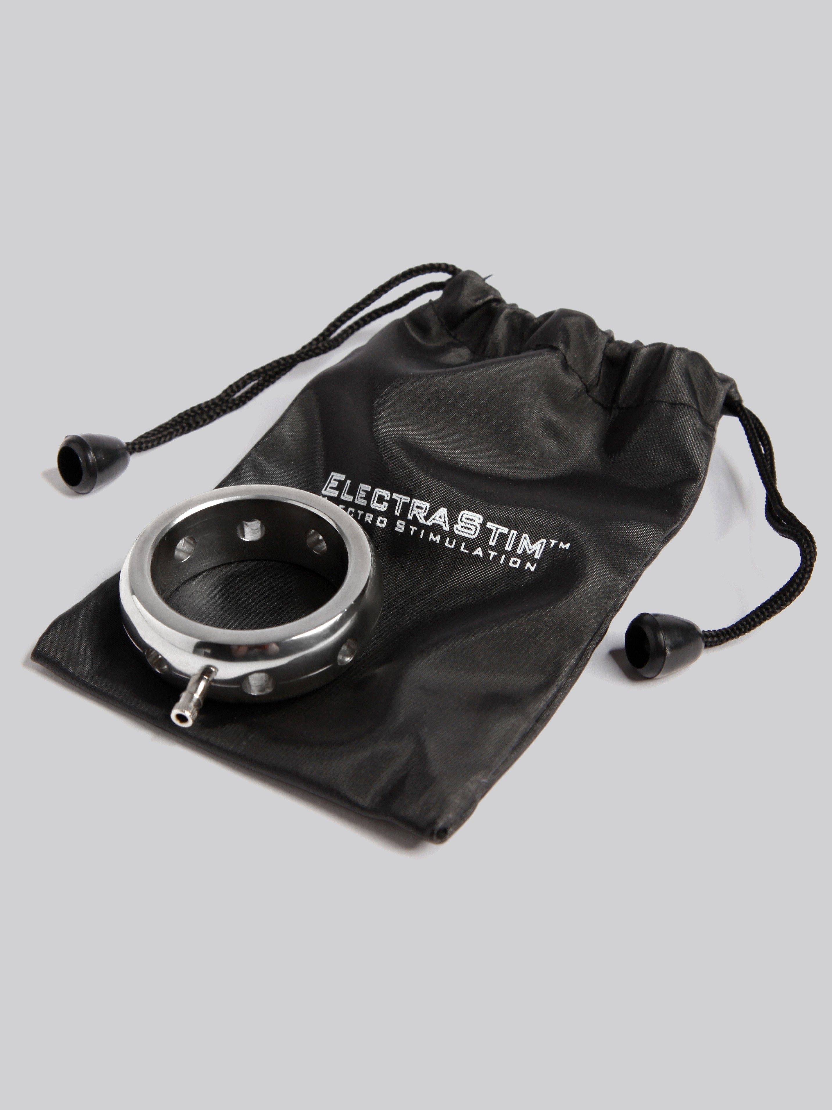 ElectraStim Uni-Polar Electrosex 1.4 Inch Prestige Cock Ring, Silver, hi-res