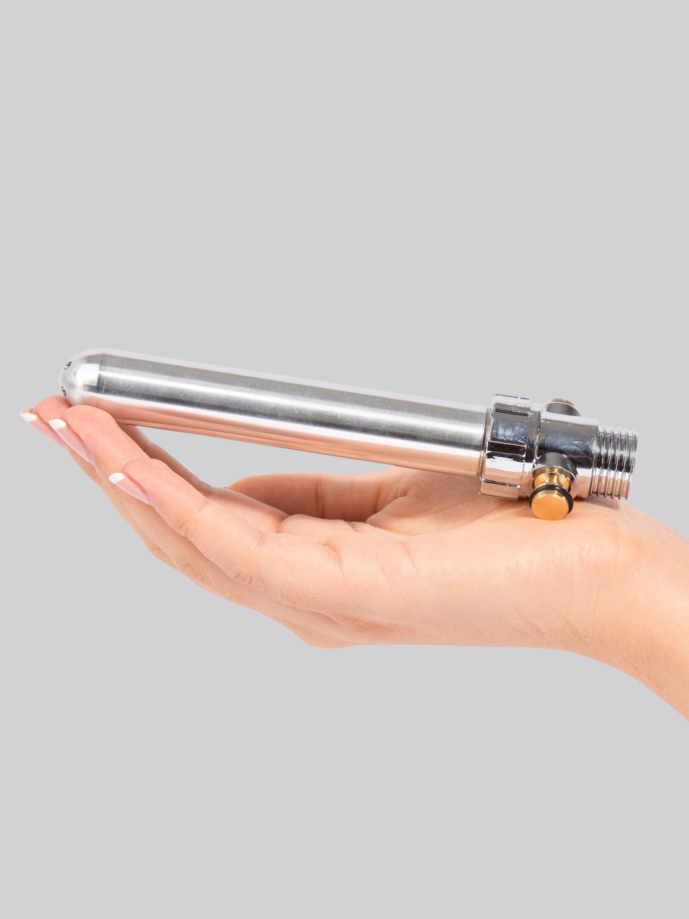 Total Splash Aluminium Intimate Douche Attachment with Adjustable Pressure, Silver, hi-res