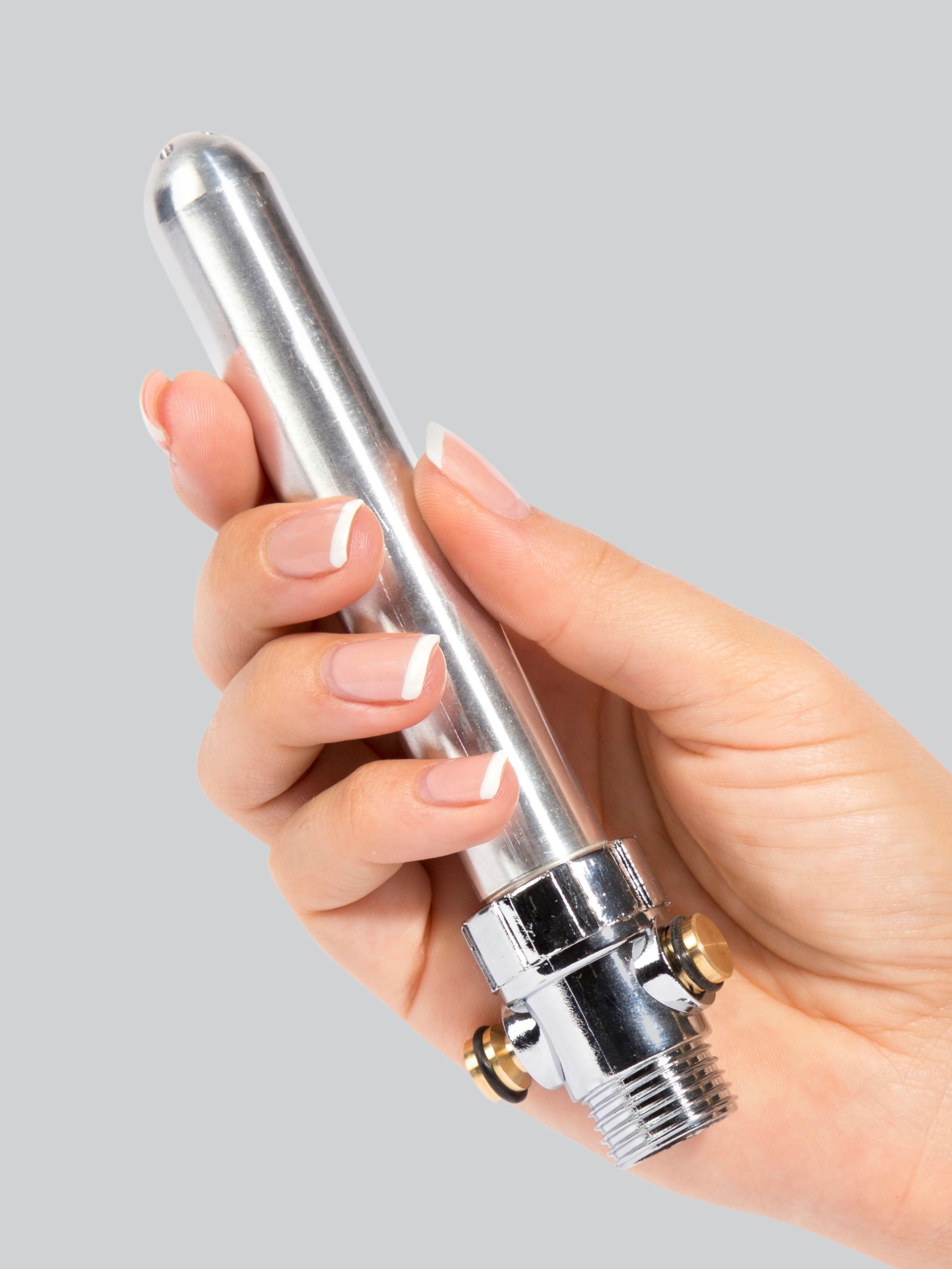 Total Splash Aluminium Intimate Douche Attachment with Adjustable Pressure, Silver, hi-res