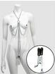 Metal Chain Harness with Nipple and Labia Clamps, Silver, hi-res