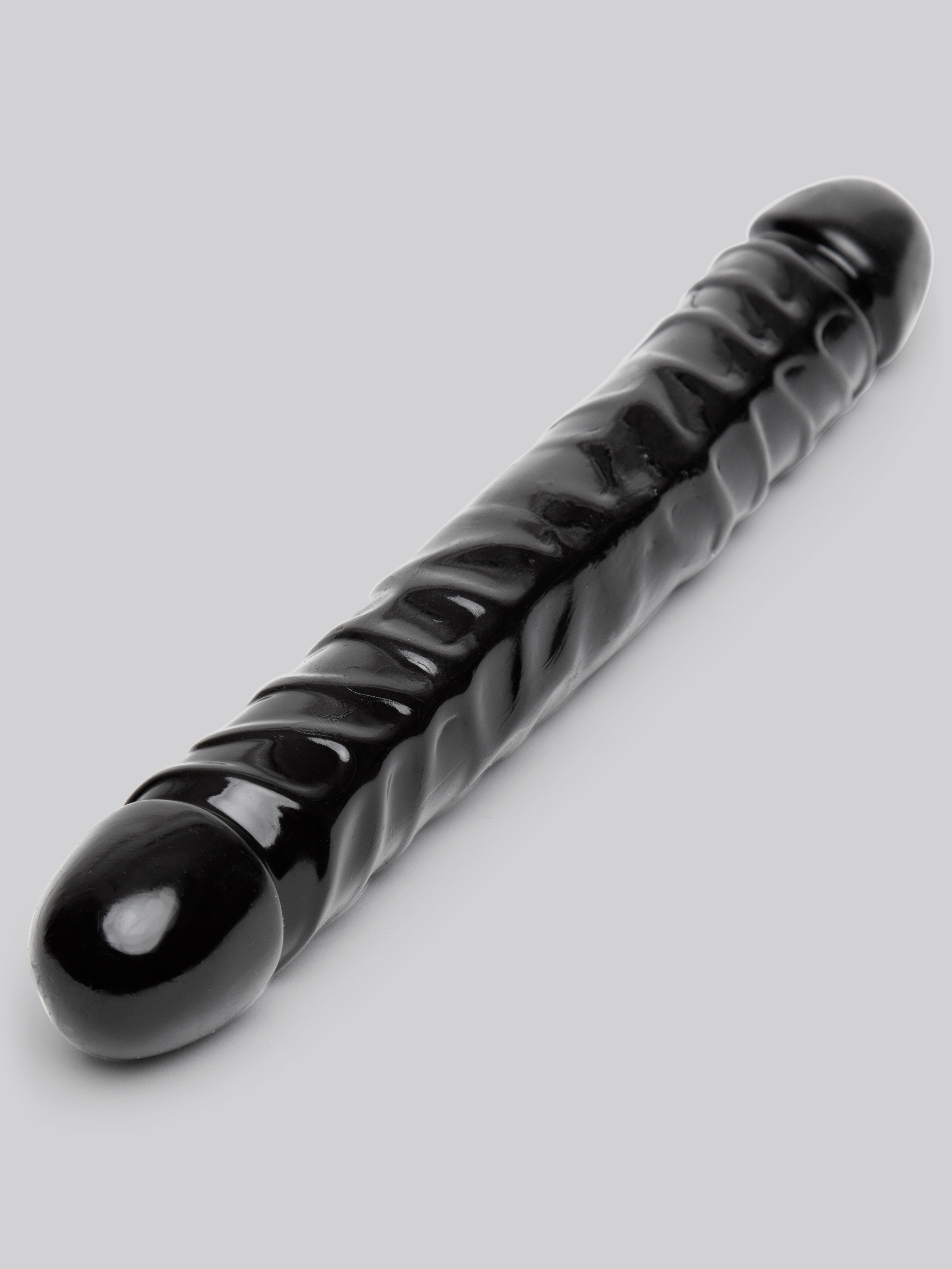 Doc Johnson Classic Jr. Double-Ended Dildo 12 Inch, Black, hi-res