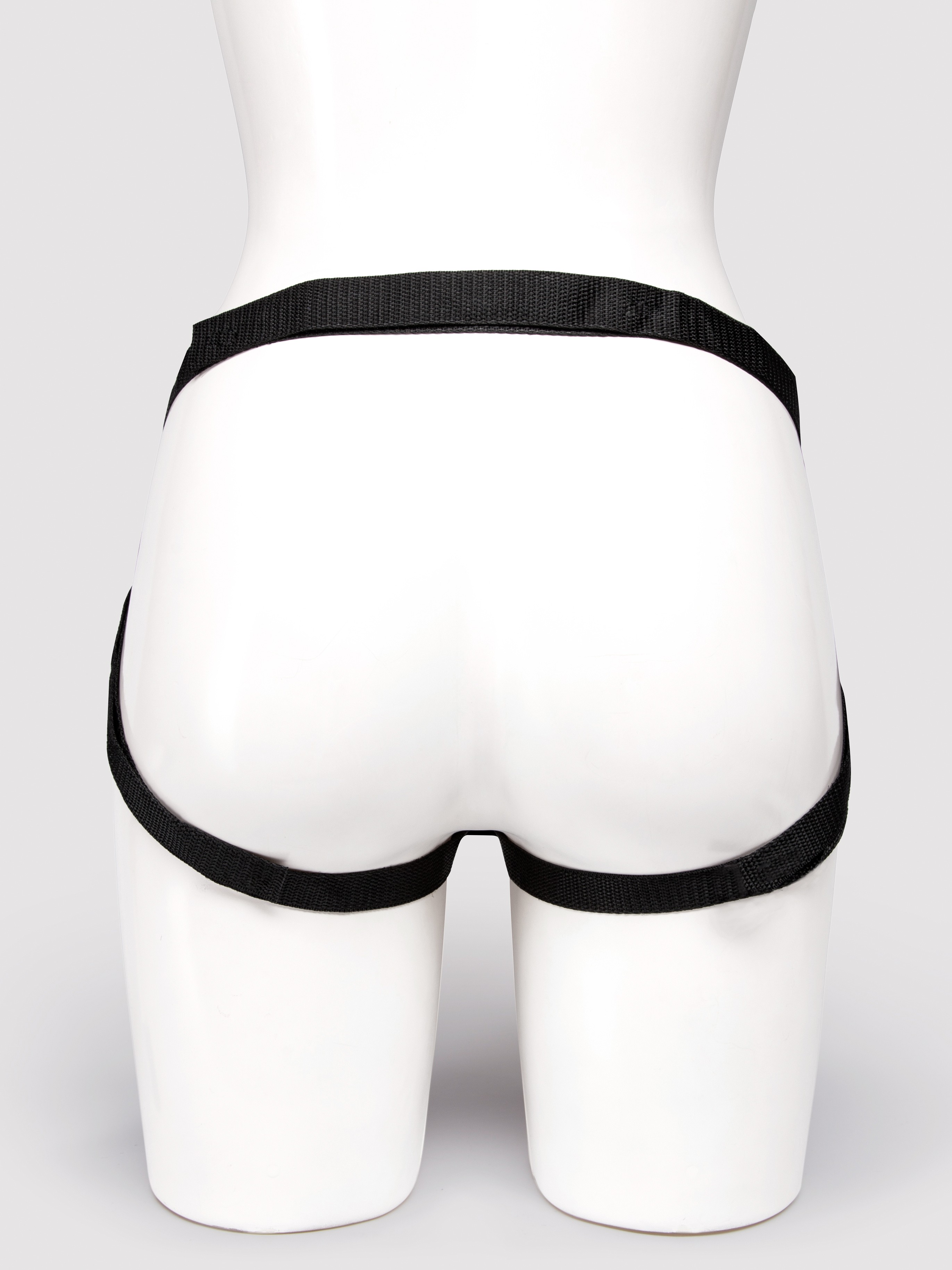 Fetish Fantasy Gold Designer Unisex Strap-On Harness with Dildo 7.5 Inch, Black, hi-res