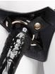 Fetish Fantasy Gold Designer Unisex Strap-On Harness with Dildo 7.5 Inch, Black, hi-res